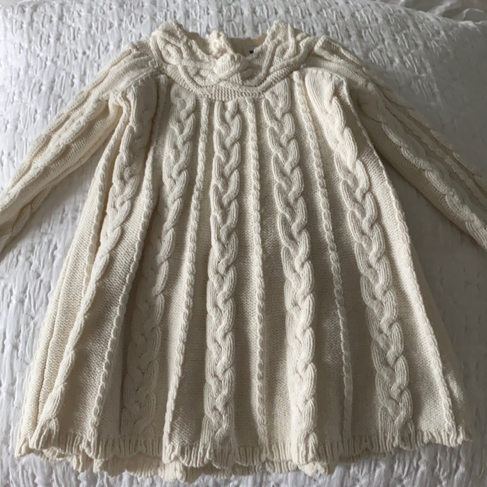 Baby Gap Outlet Knit Dress. Cream, 12-18 months